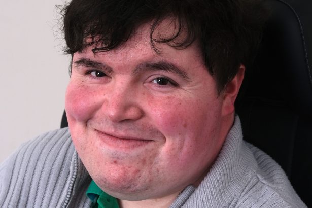 Portrait of Cllr Jordan Ryan, former mayor of Fishguard and Goodwick, disability campaigner