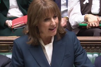 Rachel Reeves delivering the Autumn Budget 2025 in the House of Commons