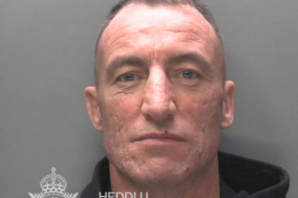 Mugshot of Gavin Powell, a 39‑year‑old man from Glynneath, sentenced to prison for domestic abuse offences.