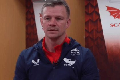 Scarlets head coach Dwayne Peel after the URC victory over Edinburgh.