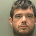Police custody image of Jason Grove, a 34‑year‑old man from Clase, Swansea, sentenced to 30 months in prison for drug offences and possession of a knife.