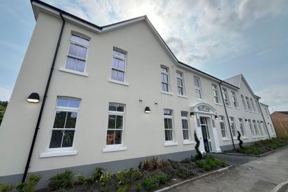 Renovated Ty Mawr building in Pontardawe, restored into apartments.