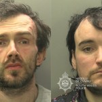 Police mugshots of Ceri Gibson and Christopher Palmer, convicted of robbery in Swansea city centre.