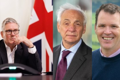 Montage showing Keir Starmer, Mike Hedges, and Lee Waters — key political figures in the Welsh Labour funding dispute.