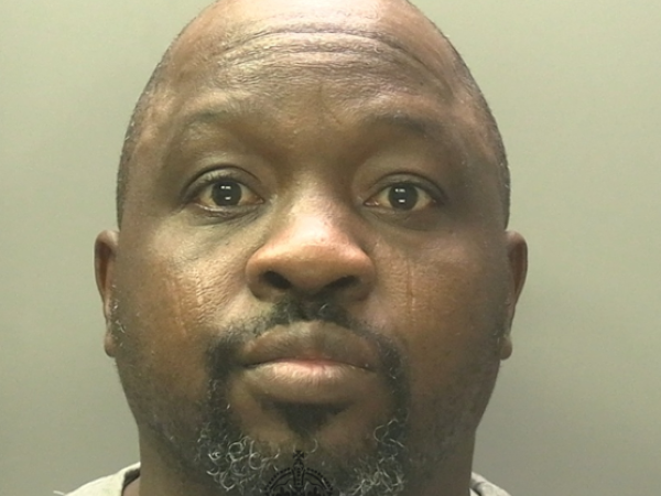Mugshot of Lukman Oyofo taken by South Wales Police following conviction for rape and sexual assault.