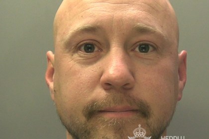 Custody image of Nicholas O’Connor, 35, from Cwmrhydyceirw, who has been jailed for two years after being convicted of twelve sexual offences committed across Swansea, Carmarthenshire and Merthyr.