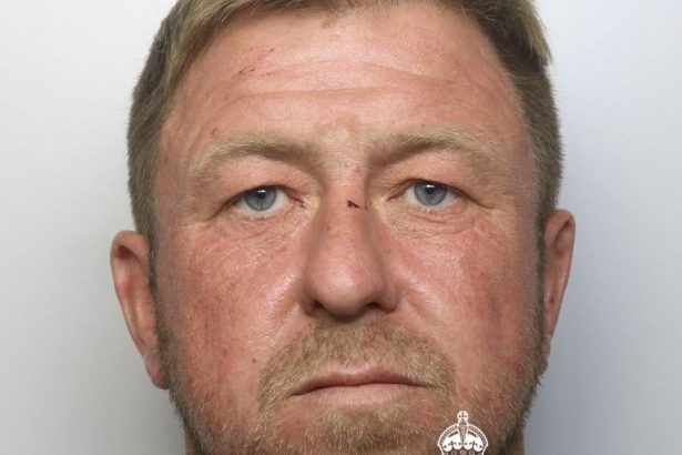 Police custody image of David Prothero, a 39‑year‑old man from Tumble jailed for child sexual offences.