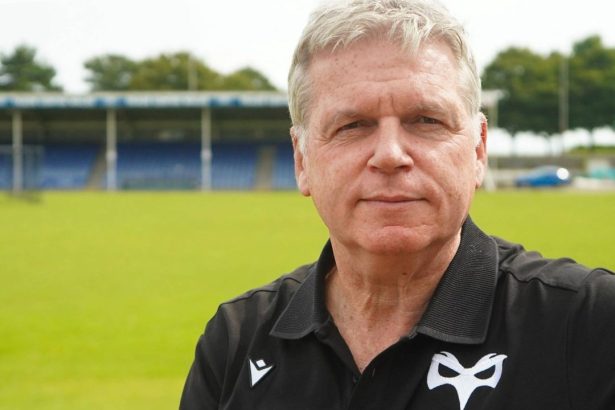 Lance Bradley, Ospreys chief executive, speaking at a club event.