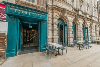 Exterior view of Founders & Co on Wind Street in Swansea, showing the venue’s frontage. (Founders & Co)
