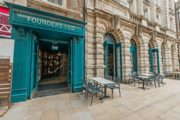 Exterior view of Founders & Co on Wind Street in Swansea, showing the venue’s frontage. (Founders & Co)