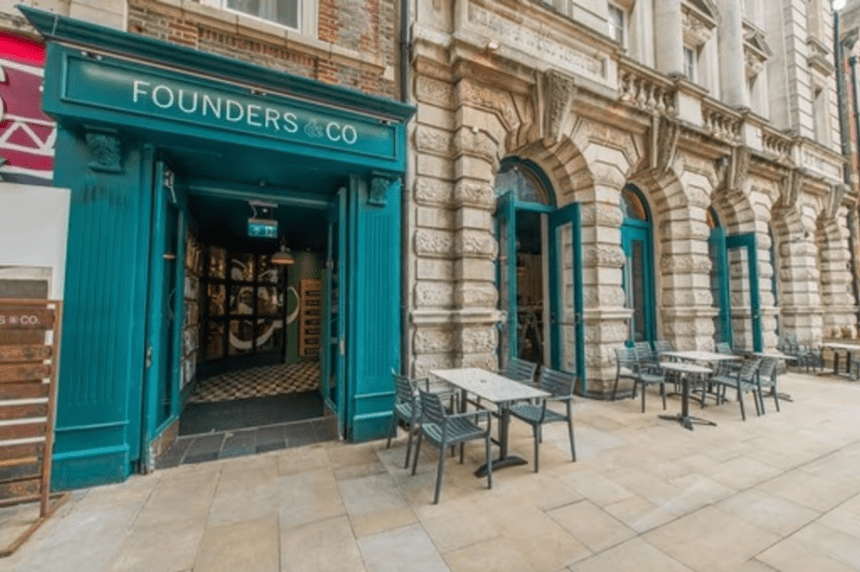 Exterior view of Founders & Co on Wind Street in Swansea, showing the venue’s frontage. (Founders & Co)