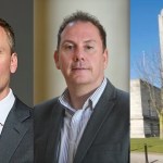 Montage of Torsten Bell, Rob Stewart and Swansea Guildhall, released ahead of a public meeting on the future of the Ospreys.