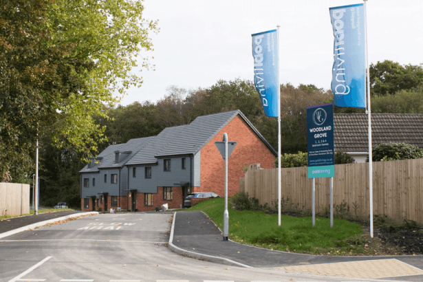 View of Codi’s Woodland Grove housing development in Gowerton.