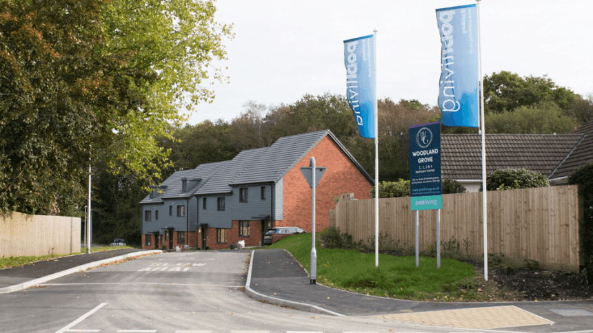 View of Codi’s Woodland Grove housing development in Gowerton.