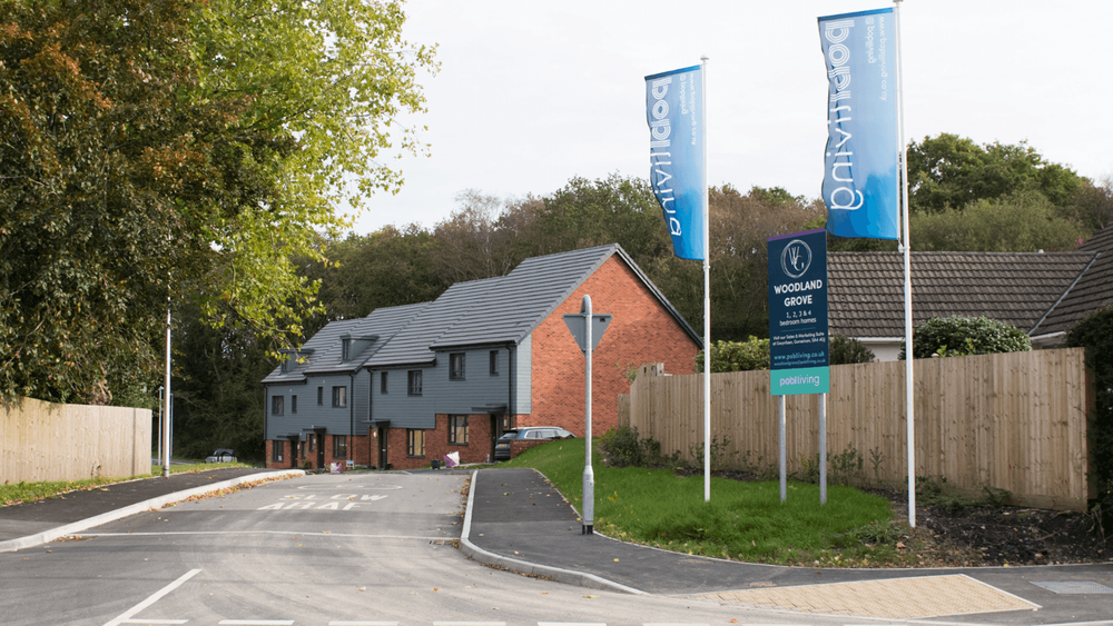 View of Codi’s Woodland Grove housing development in Gowerton.