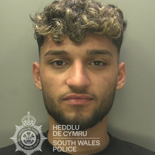 Mugshot of Saman Ismail released by South Wales Police following his conviction for stalking and assault.