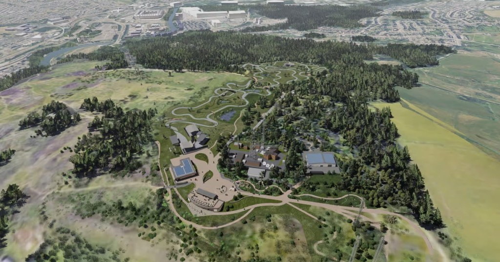 Artist's impression of what the Kilvey Hill Skyline development will look like