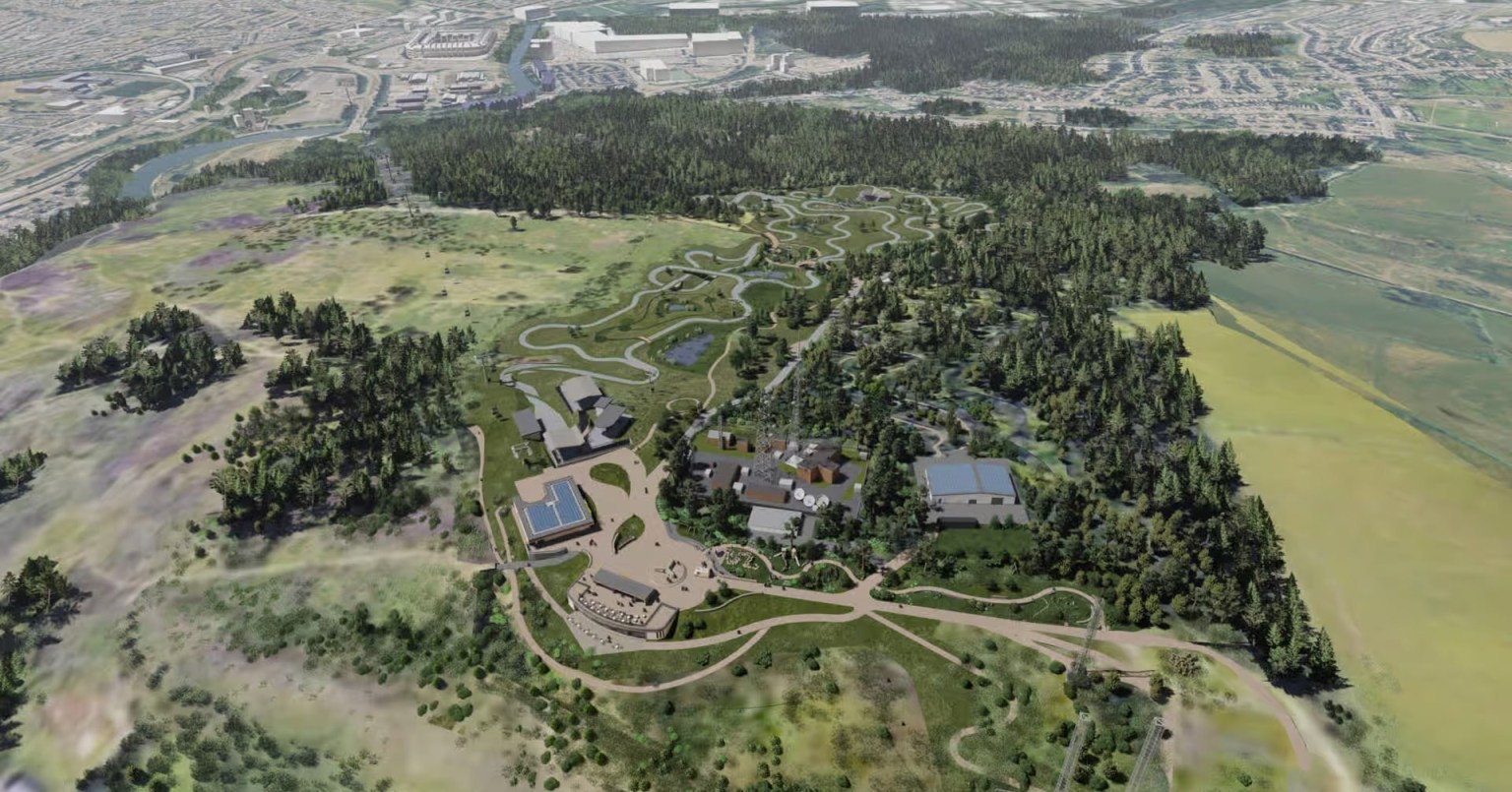 Artist's impression of what the Kilvey Hill Skyline development will look like