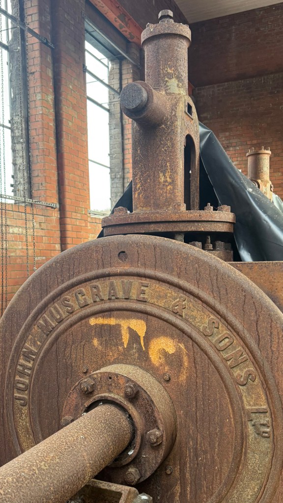 The Musgrave Engine, the only example of its kind in the world still in its original location, at the Hafod-Morfa Copperworks site