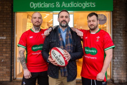 Kyle James Specsavers audiologist Wales Deaf Rugby players Port Talbot sponsorship world champions