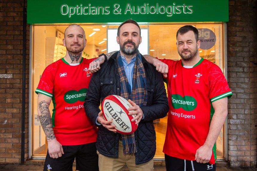 Kyle James Specsavers audiologist Wales Deaf Rugby players Port Talbot sponsorship world champions