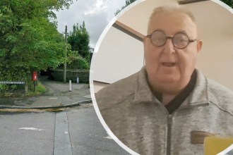 Montage image combining the Fairwood Terrace–Victoria Road junction in Gowerton with an inset photo of Cllr Dai Jenkins, illustrating his latest update on the Fairwood Terrace planning appeal.