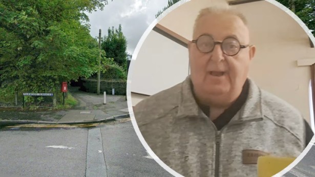 Montage image combining the Fairwood Terrace–Victoria Road junction in Gowerton with an inset photo of Cllr Dai Jenkins, illustrating his latest update on the Fairwood Terrace planning appeal.