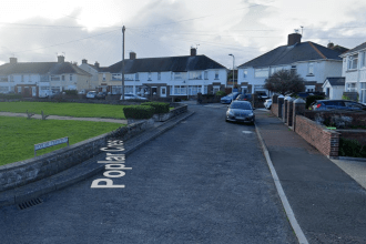 Poplar Crescent Porthcawl where woman's body found in freezer South Wales Police investigation
