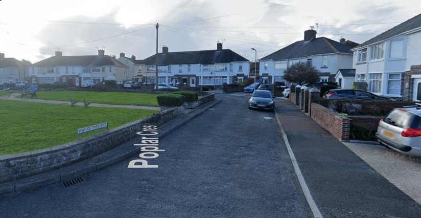 Poplar Crescent Porthcawl where woman's body found in freezer South Wales Police investigation