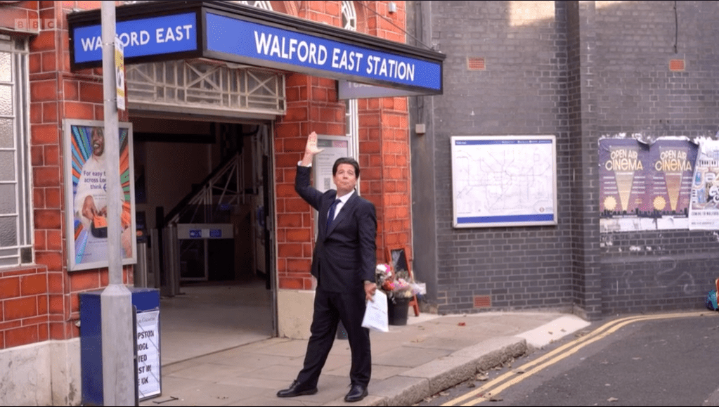 Michael McIntyre Walford East Station EastEnders Swansea Wales BBC