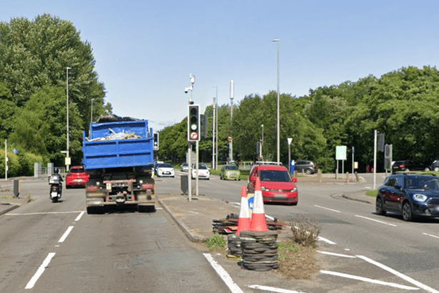 Mumbles Road and Sketty Lane junction in Swansea