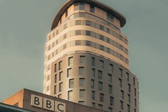 bbc logo on building wall