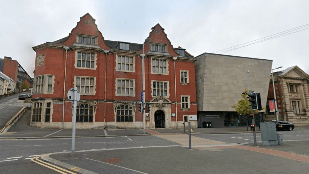 The historic former BBC building on Alexandra Road, with the modern extension of the Glynn Vivian Art Gallery directly to its right. (Image: Google Maps)