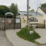 Many Tears Animal Rescue centre entrance in Cefneithin, Carmarthenshire.