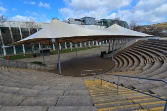 New big-top canopy unveiled at Swansea amphitheatre ahead of summer events