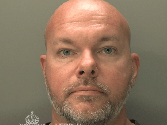 Police custody image of Kyle Jones, 42, from Morriston, released by South Wales Police following his conviction for offences involving indecent images.