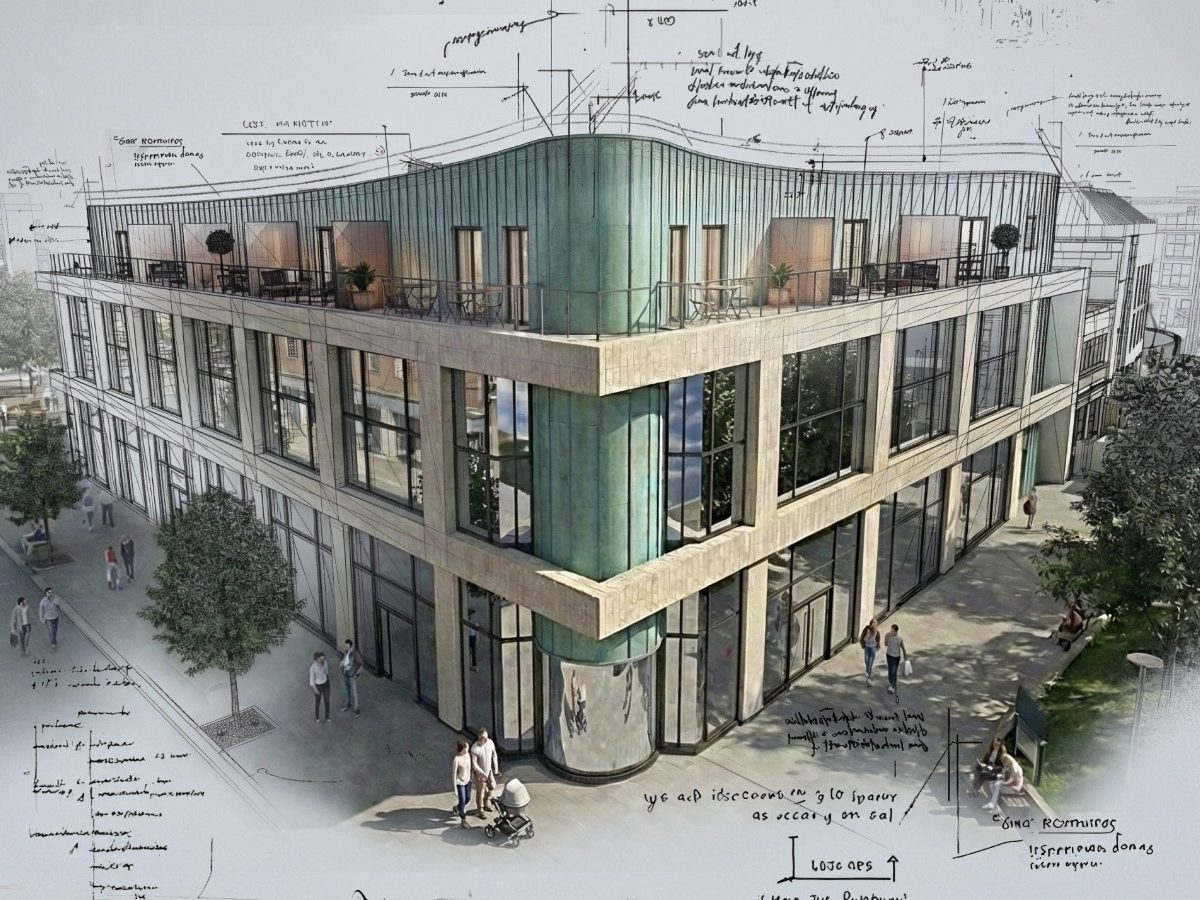 Artist's impression of the proposed flats at Castle Quays on Princess Way