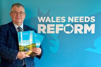 Iain McIntosh, Reform UK candidate for the Brycheiniog Tawe Nedd constituency in May's Senedd election.