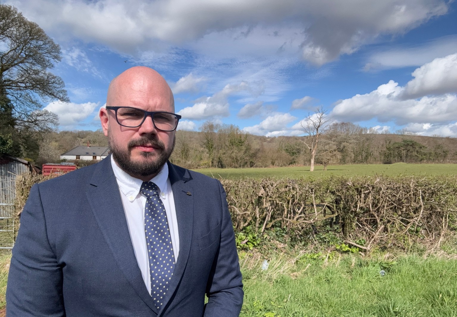Green Party Senedd Candidate and Carmarthenshire County Councillor, Rob James