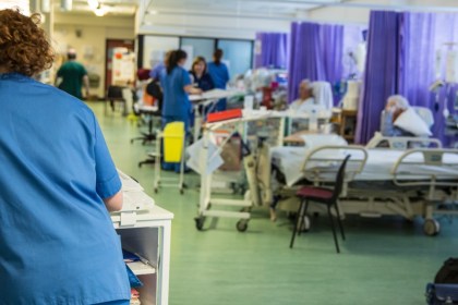 A busy hospital ward (Image: HEIW)