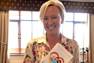 Ruth Didsworth at the launch event for a new domestic abuse booklet