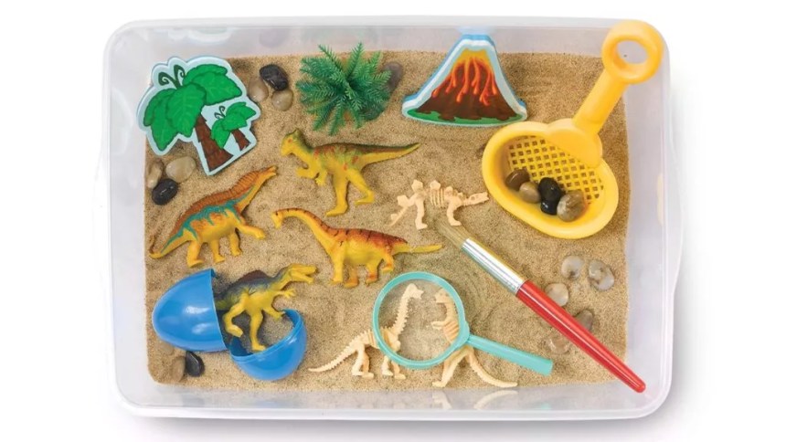 A dinosaur dig kit similar to the ones that have been recalled by Smyths Toys