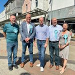 Reform Wales Leader Dan Thomas with candidates