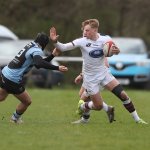 The all-whites in action as they went down 36-19 at home to Cardiff on the final day of the Super Rygbi Cymru regular season.