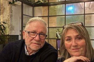 Ffos Las general manager Kevin Hire and wife, Nicola.