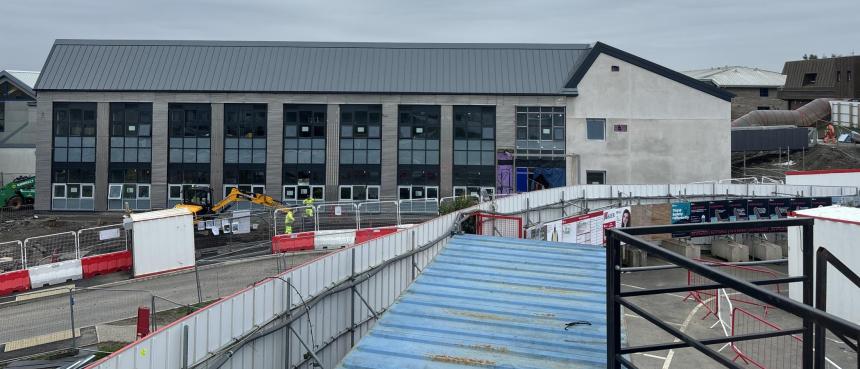Progress is being made on Gower College Swansea's £20m Gorseinon campus redevelopment