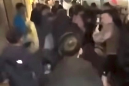 Tenby railway station, where four teenagers were stabbed on Tuesday night