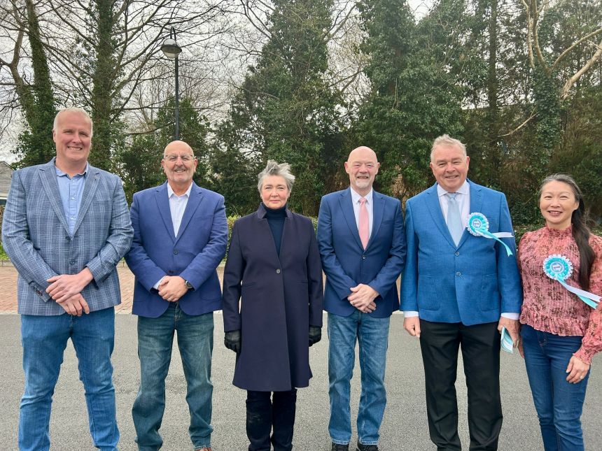 Reform UK's Carmarthenshire candidates, led by Kidwelly councillor, Gareth Beer