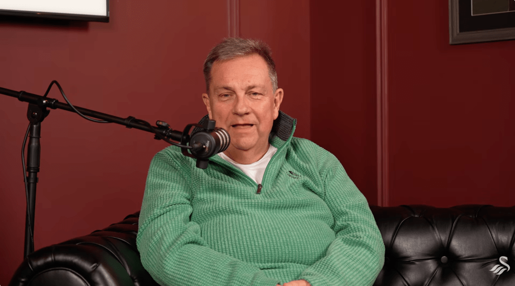 Kev Johns speaking on Swansea City Football Club's 'Way down by the sea' podcast