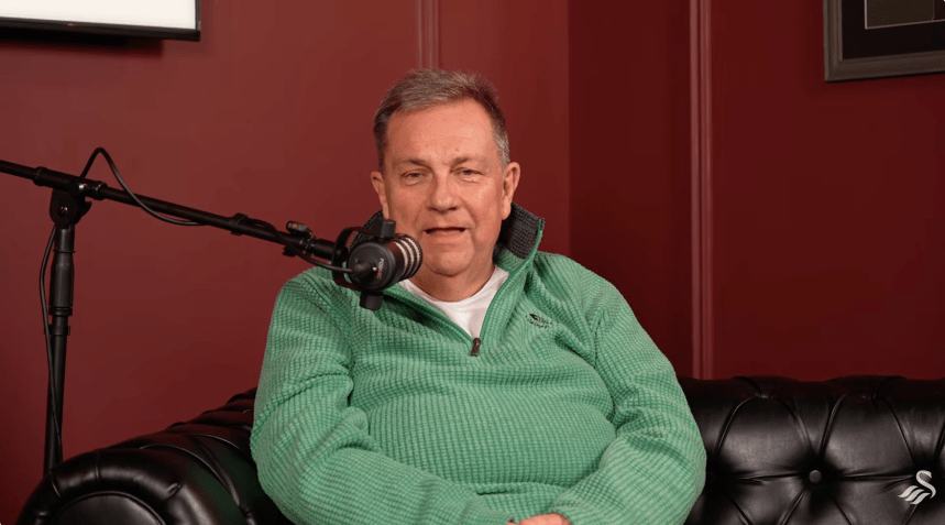 Kev Johns speaking on Swansea City Football Club's 'Way down by the sea' podcast